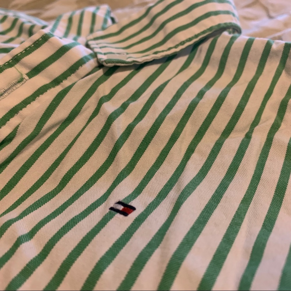 CUTE BOYS TOMMY HILFIGER STRIPED POLO LONG SLEEVE